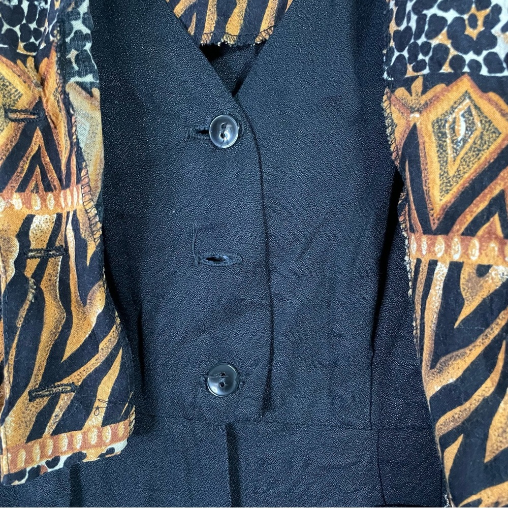 R & M Richards by Karen Kwong Vintage Y2K Jumpsuit Jacket/Top Combo Size 10 - Picture 7 of 9